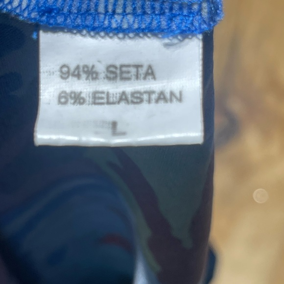 LISA CORTI blouse top print long sleeve Crewneck @j - Picture 6 of 7